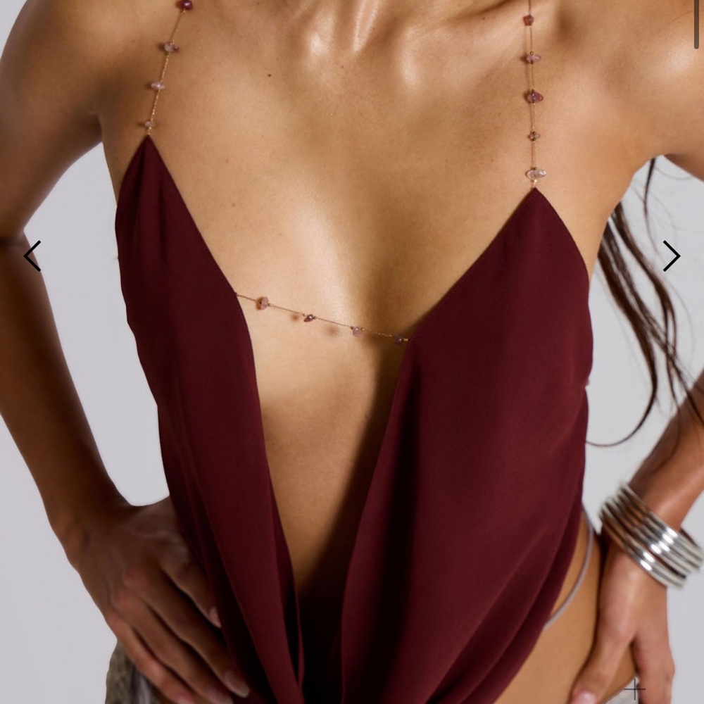 Jaded London Backless Cowl Top